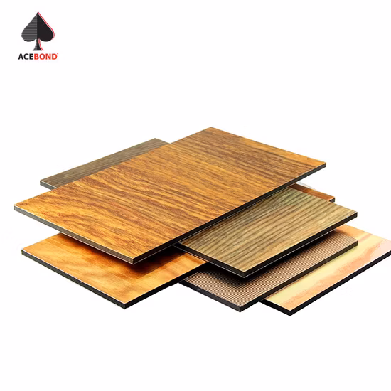 Fireproof Decoration ACP Sheet Aluminum Composite Panel with Wood Grain